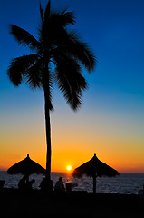 Image showing Tropical Summer Sunset