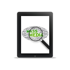 Image showing Tablet PC - Mass Media