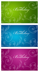 Image showing Colorful Birthday Cards