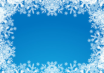 Image showing Blue Christmas Card Background
