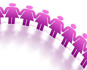 Image showing Women Holding Hands