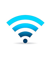 Image showing Green WIFI Sign