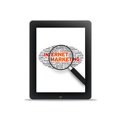 Image showing Tablet PC -Internet Marketing