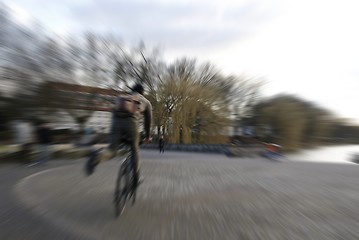 Image showing biker