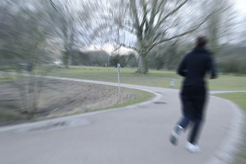 Image showing jogging