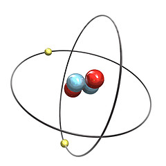 Image showing 3d Helium Atom 