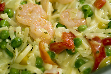 Image showing shrimp scampi