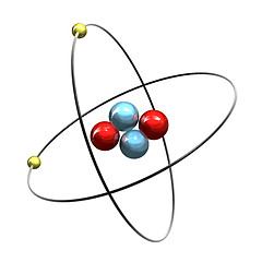 Image showing 3d Helium Atom