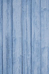 Image showing blue wooden wall