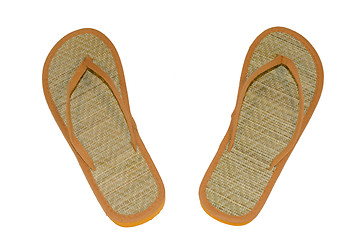 Image showing beach flip flops isolated