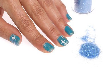 Image showing Decorated nails