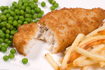 Image showing Classic fish and chips