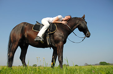 Image showing riding girl