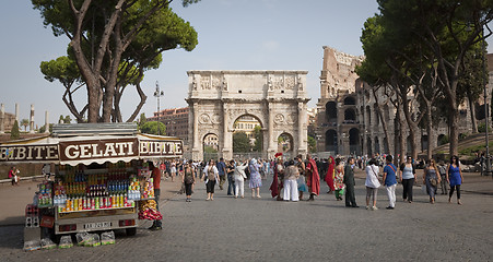 Image showing Drink and ice cream Rome