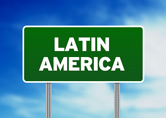 Image showing Latin America Highway Sign