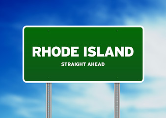 Image showing Rhode Island Highway Sign