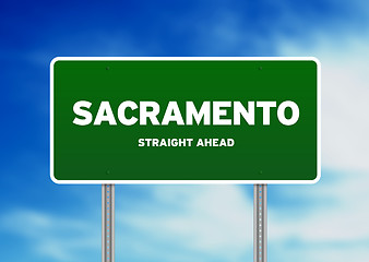 Image showing Sacramento Highway  Sign