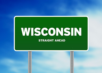 Image showing Wisconsin, USA Highway  Sign