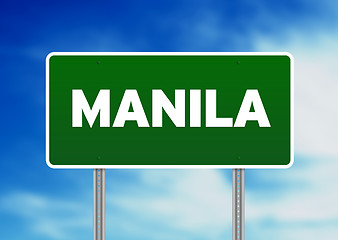 Image showing Manila Road Sign