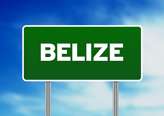 Image showing Belize Highway Sign