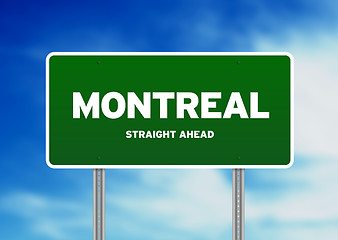 Image showing Montreal Highway  Sign