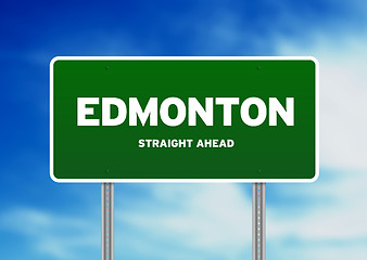 Image showing Edmonton Highway  Sign