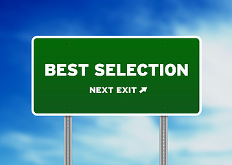 Image showing Best Selection Highway Sign