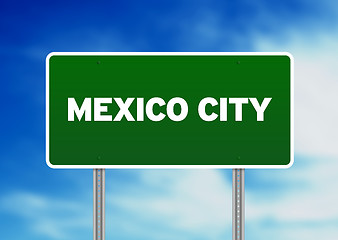 Image showing Mexico City Highway  Sign