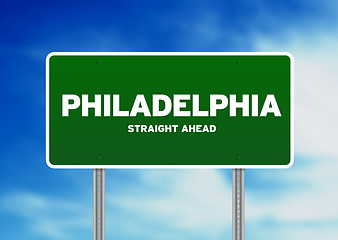 Image showing Philadelphia Highway Sign