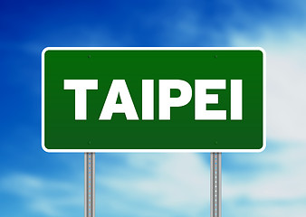 Image showing Taipei Road Sign