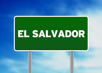 Image showing El Salvador Highway Sign