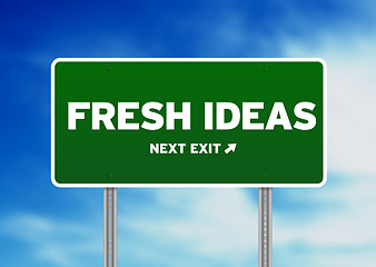 Image showing Fresh Ideas Road Sign