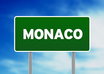 Image showing Monaco Highway Sign