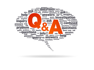 Image showing Speech Bubble - Q&A