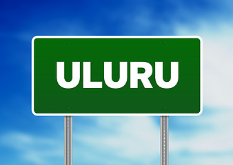 Image showing Uluru Highway Sign