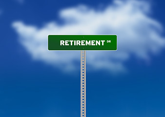 Image showing Retirement Road Sign