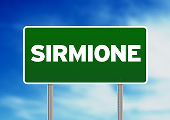 Image showing Road Sign - Sirmione, Italy