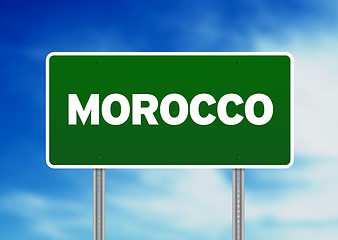 Image showing Morocco Highway Sign