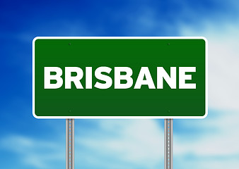 Image showing Green Road Sign -  Brisbane, Australia