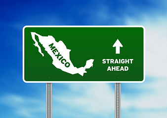 Image showing Mexico Highway Sign