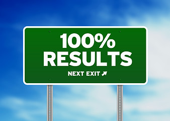 Image showing 100% Results Road Sign