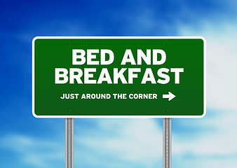 Image showing Bed & Breakfast Road Sign