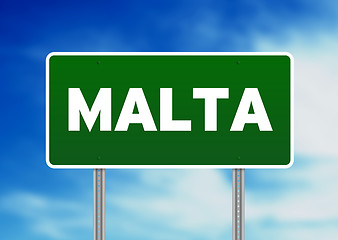 Image showing Malta Highway Sign