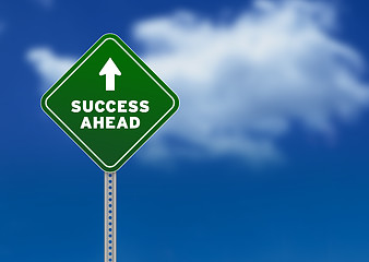 Image showing Success Ahead Road Sign