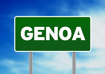 Image showing Road Sign - Genoa, Italy