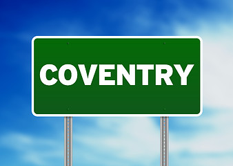 Image showing Green Road Sign -  Coventry, England