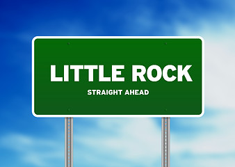 Image showing Little Rock, Arkansas Highway Sign