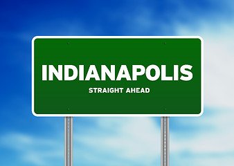 Image showing Indianapolis, Indiana Highway Sign