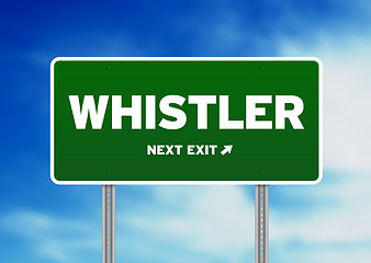 Image showing Whistler Road Sign