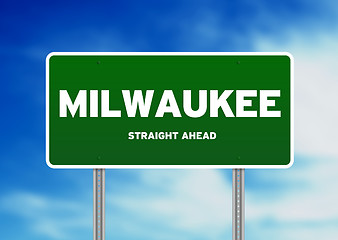 Image showing Milwaukee, Wisconsin Highway Sign